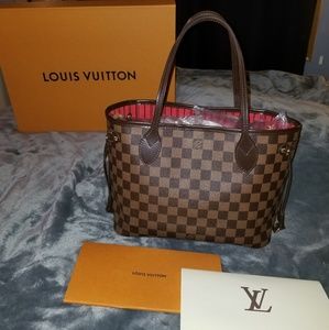 SOLD:Louis Vuitton LV Neverfull PM Damier Ebene DE